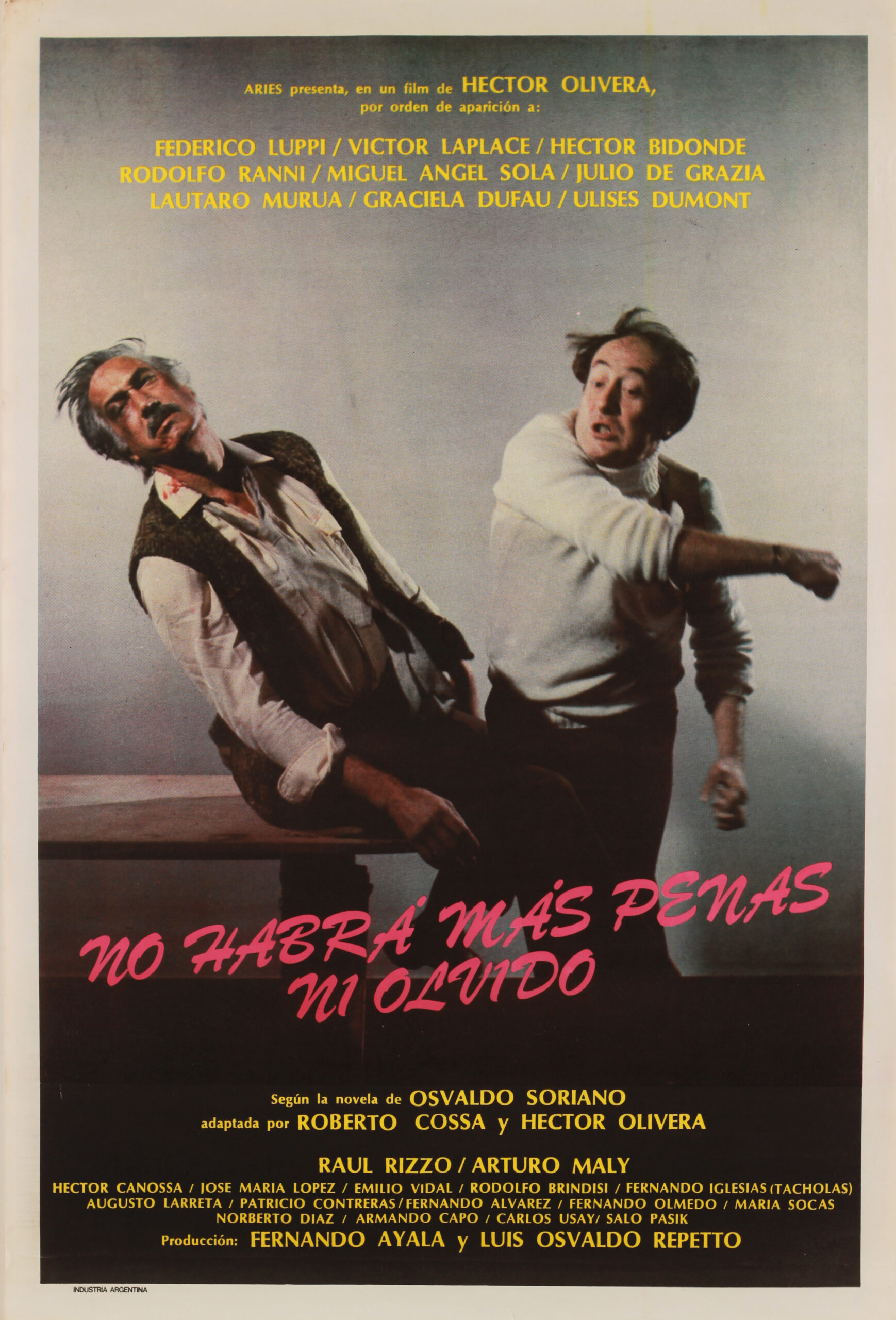 Afiche No habrá más penas ni olvido